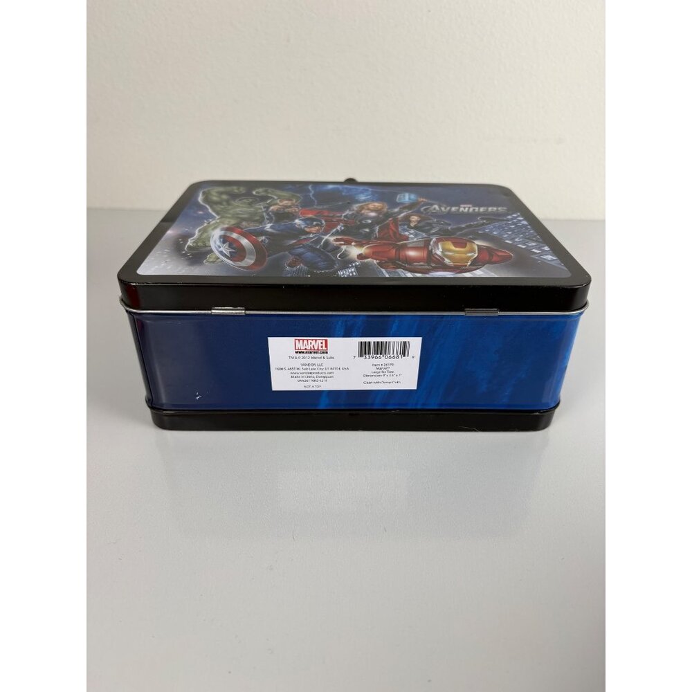 Marvel Avengers Metal Lunchbox Handle Latch Closure 2012 #26170 Good Cond - Picture 5 of 9